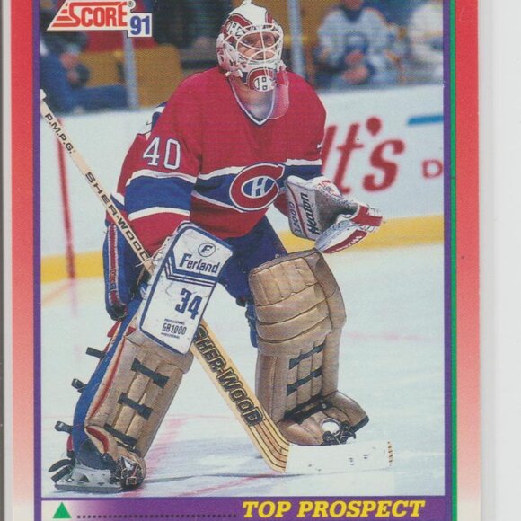 Andre Racicot 1991-92 Score Top Prospect Rookie #285 Canadiens - Picture 1 of 2